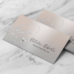 Carte De Visite Infirmière soignante moderne Argent professionnel<br><div class="desc">Nurse Caregiver Modern Silver Cartes de visite Médicales.</div>