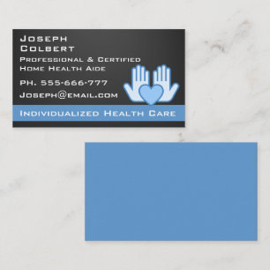 Carte De Visite Infirmière soignante Soins Médicales modernes