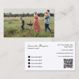 Carte De Visite Influenceur de la famille Blogueur Influenceur ple