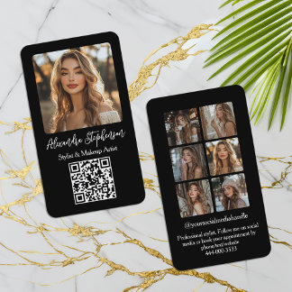 Carte De Visite Influenceur sur les médias sociaux de collage de p