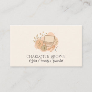 Carte De Visite Informations de sécurité cybernétique Réseau