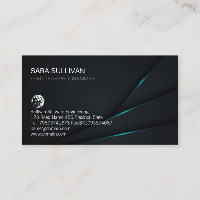 Carte De Visite Informatique Technique Technique I.T. (Devant)