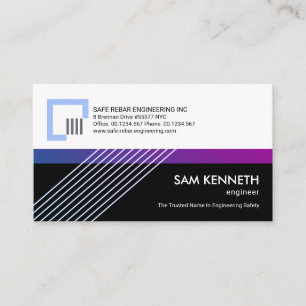 Carte De Visite Ingénierie des colonnes de barres de rebar des câb