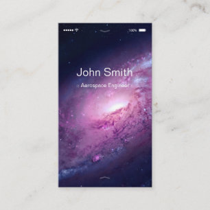 Carte De Visite Ingénieur aérospatial - Style d'interface utilisat