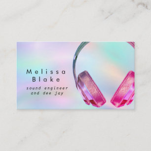 Carte De Visite ingénieur du son dee jay