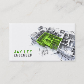 Carte De Visite Ingénieur, Ingénieur, Architecte, Constructeur