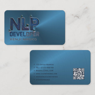 Carte De Visite 🤖 Ingénieur NLP Chatbot Développeur AI QR Code Ca