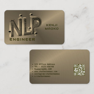 Carte De Visite 🤖 Ingénieur NLP Chatbot Développeur Conversationa