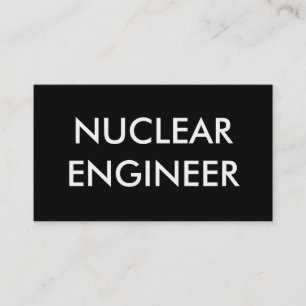 Carte De Visite ingénieur nucléaire