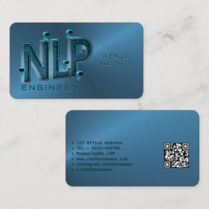 Carte De Visite Ingénieur TALN Développeur de chatbot Intelligence