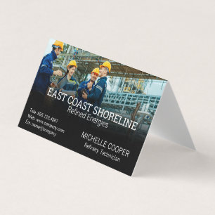 Carte De Visite Ingénieurs techniciens Raffinerie de pétrole