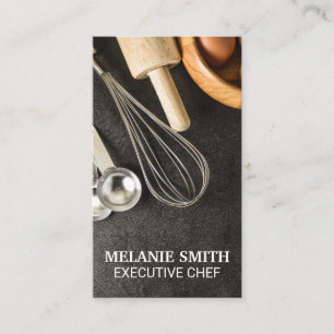 Carte De Visite Ingrédients et outils de cuisson