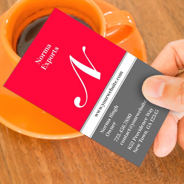 Carte de visite initial (Créateur téléchargé)