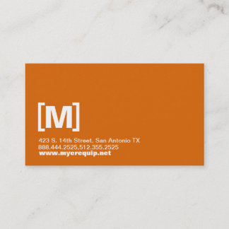 Carte De Visite Initiales audacieuses