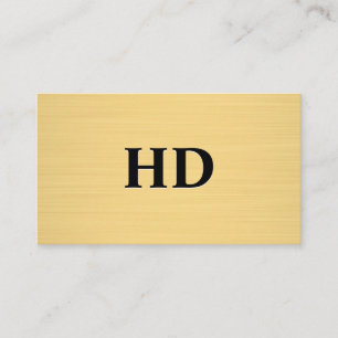 Carte De Visite Initiales monographiques classiques   Texture or