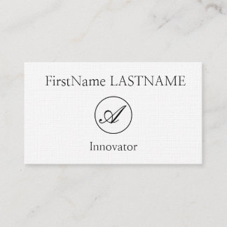Carte de visite Innovateur Respectable