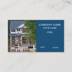 Carte De Visite inondations catastrophes assurance dommages maison
