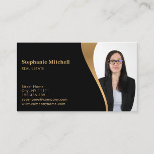 Carte De Visite Insérer une photo Ajouter un agent immobilier modè