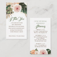 Insigne Itinéraire Mariage Boho tropical Insérez