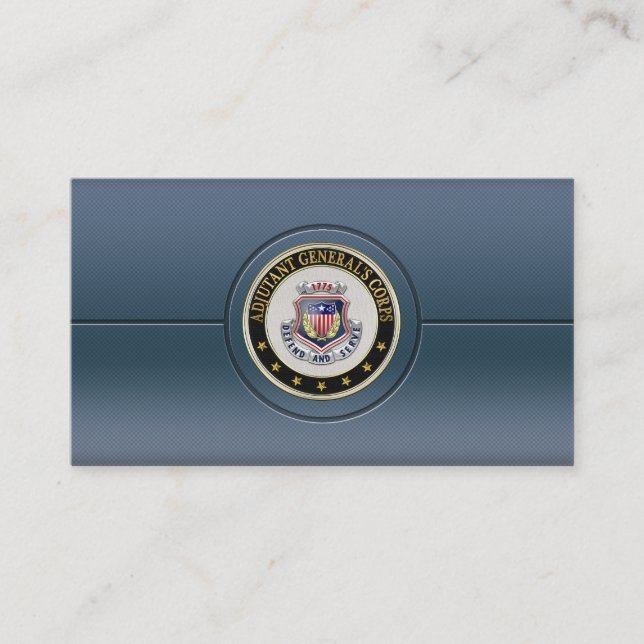 Carte De Visite Insigne régimentaire du Corps AG [3D] (Devant)
