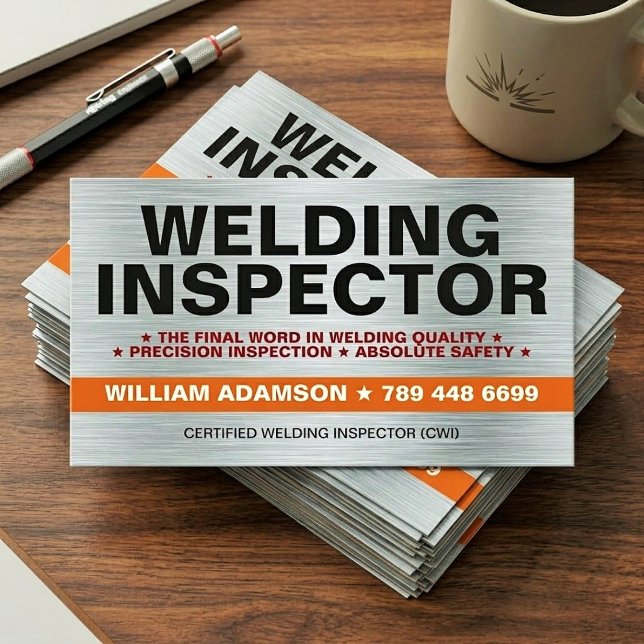 Carte De Visite Inspecteur de soudage professionnel certifié (A Professional Welding Inspector (CWI/IWI))