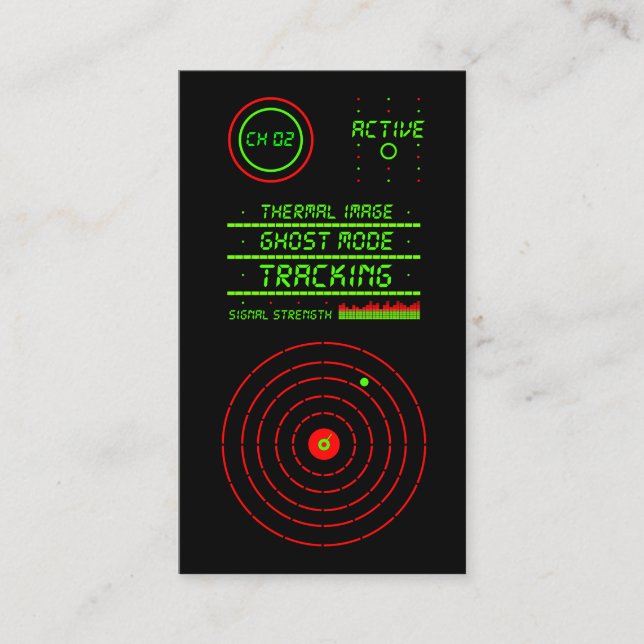 Carte De Visite Inspecteur du service d'enquêtes privées LED (Devant)