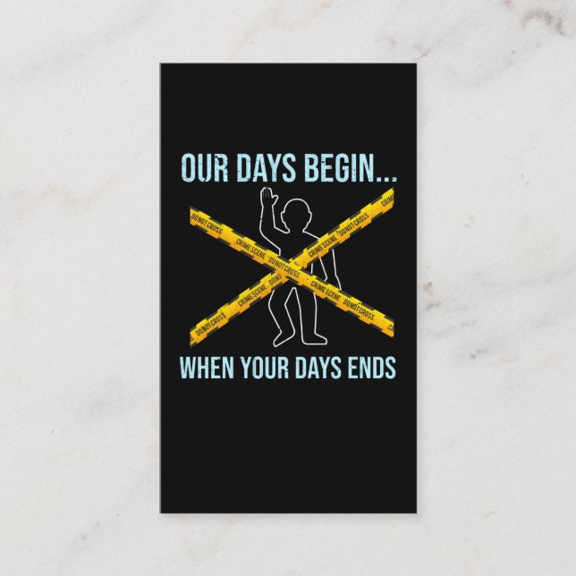 Carte De Visite Inspecteur en sciences judiciaires (Devant)