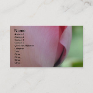Carte De Visite Inspiration rose