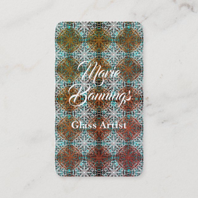 Carte De Visite Inspirations Mandala Peacock Boho (Devant)