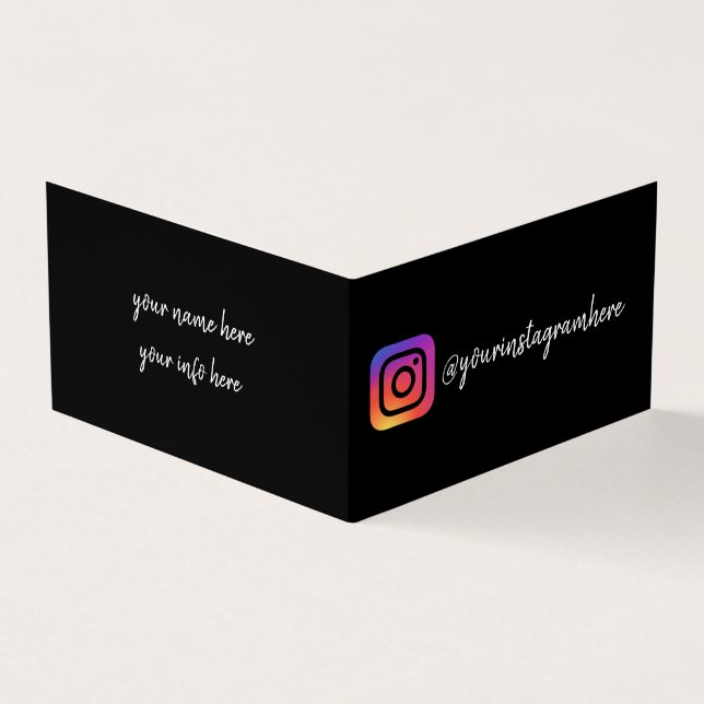 Carte De Visite Instagram (Extérieur)