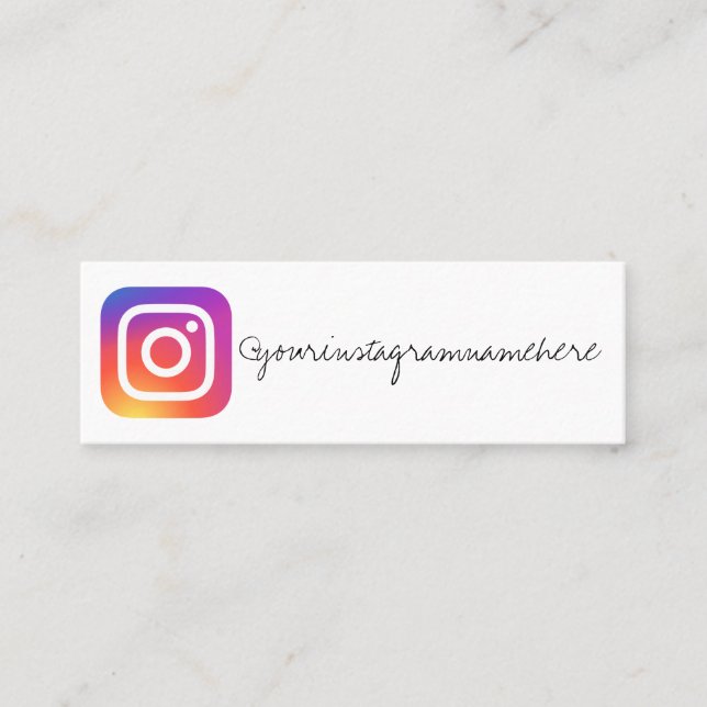 carte de visite instagram (Devant)