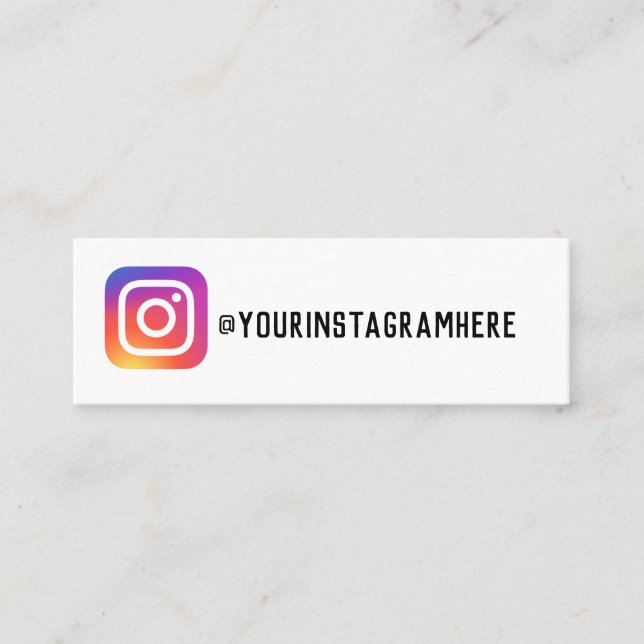 carte de visite instagram (Devant)