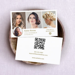 Carte De Visite Instagram 3 Photo Social Media QR