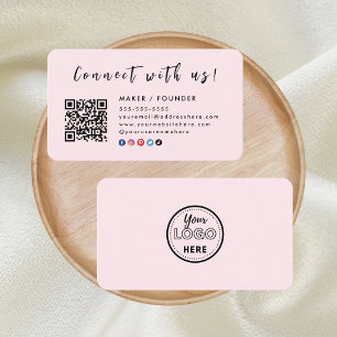 Carte De Visite Instagram Facebook Logo Connectez-vous avec nous B