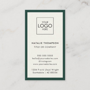 Carte De Visite Instagram Facebook Social Media Minimaliste QR Cod