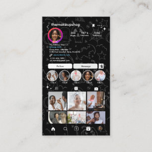 Carte De Visite Instagram Halloween