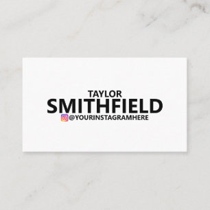 Carte De Visite Instagram simple