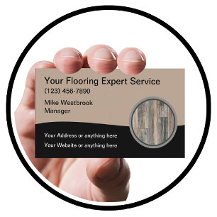 Carte De Visite Installation de service de nettoyage de sol