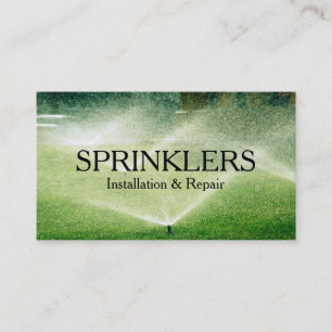 Carte De Visite Installation et réparation du système Sprinkler
