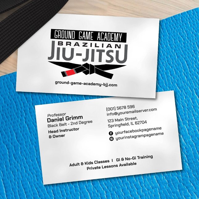 Carte De Visite Instructeur brésilien Jiu-Jitsu (Créateur téléchargé)