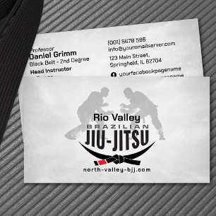 Carte De Visite Instructeur brésilien Jiu-Jitsu