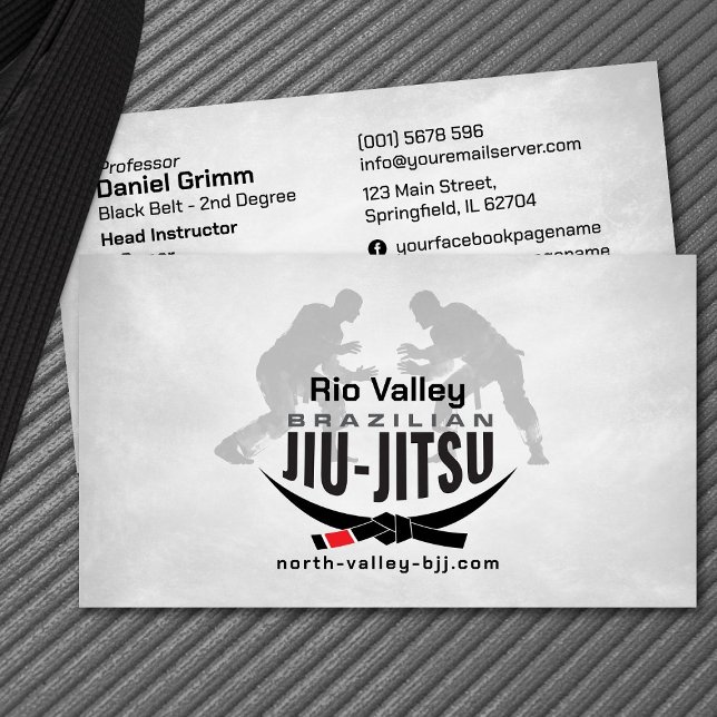 Carte De Visite Instructeur brésilien Jiu-Jitsu (Créateur téléchargé)