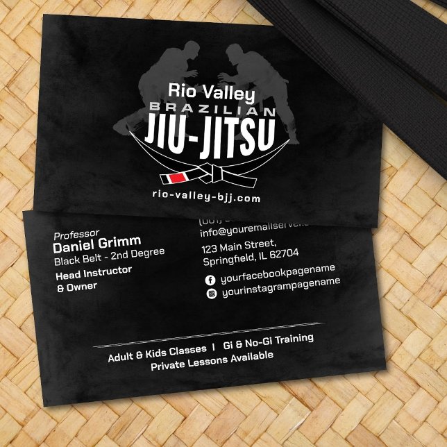 Carte De Visite Instructeur brésilien Jiu-Jitsu (Créateur téléchargé)