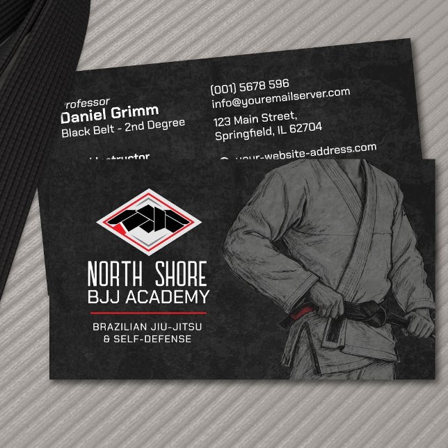 Carte De Visite Instructeur brésilien Jiu-Jitsu (Créateur téléchargé)
