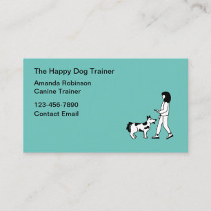 Carte De Visite Instructeur de classe de dressage de chiens