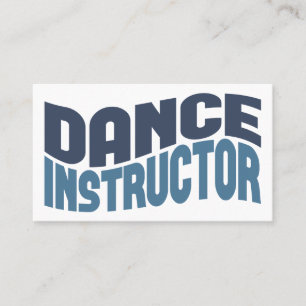 Carte de visite instructeur de danse