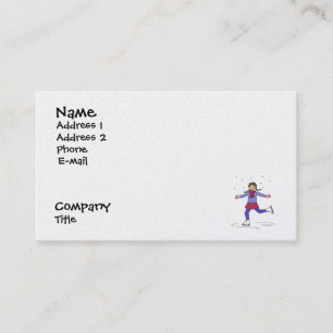 Carte De Visite Instructeur de entraîneur de patinage artistique d