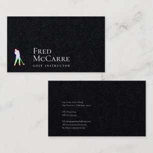 Carte De Visite Instructeur de golf Meilleurs sports