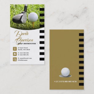 Carte De Visite Instructeur de golf Professional Golf Lessons Go