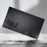 Carte De Visite Instructeur de golf professionnel minimaliste noir<br><div class="desc">Carte de visite minimaliste noir professionnel instructeur de golf.</div>